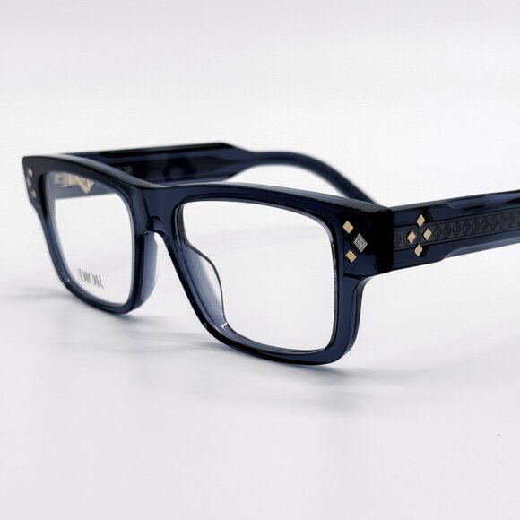 NEW DIOR CD DIAMONDO S3I 3000 SQUARE BLUE GREY EYEGLASSES DIOR - Picture 6 of 9